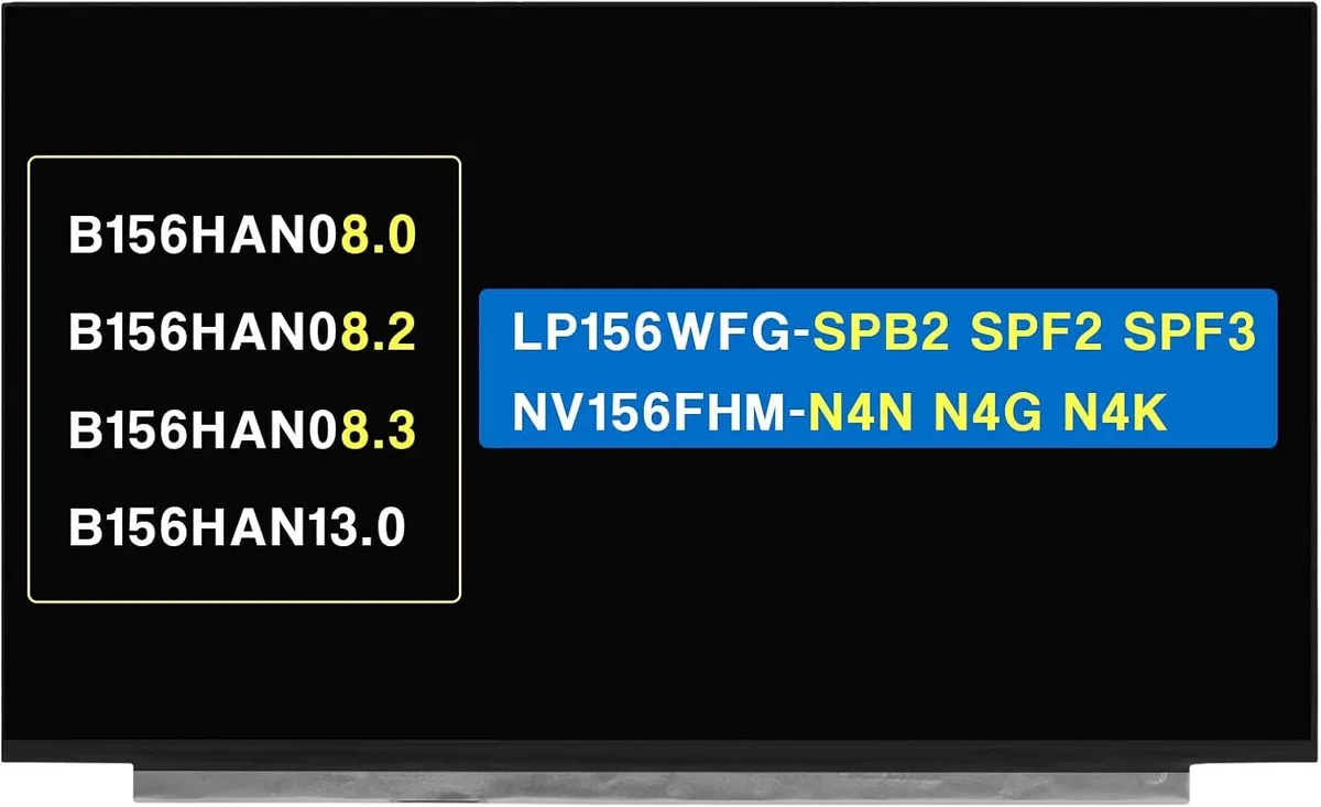 NUOLAISUN NUOLAISUN 15.6" 144Hz FHD 1920x1080 72% NTSC laptop screen — product photo