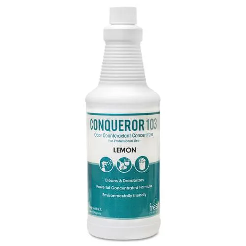 Fresh Products Fresh Products Conqueror 103 Odor Counteractant Concentrate Lemon 32oz 12 Carton — product photo