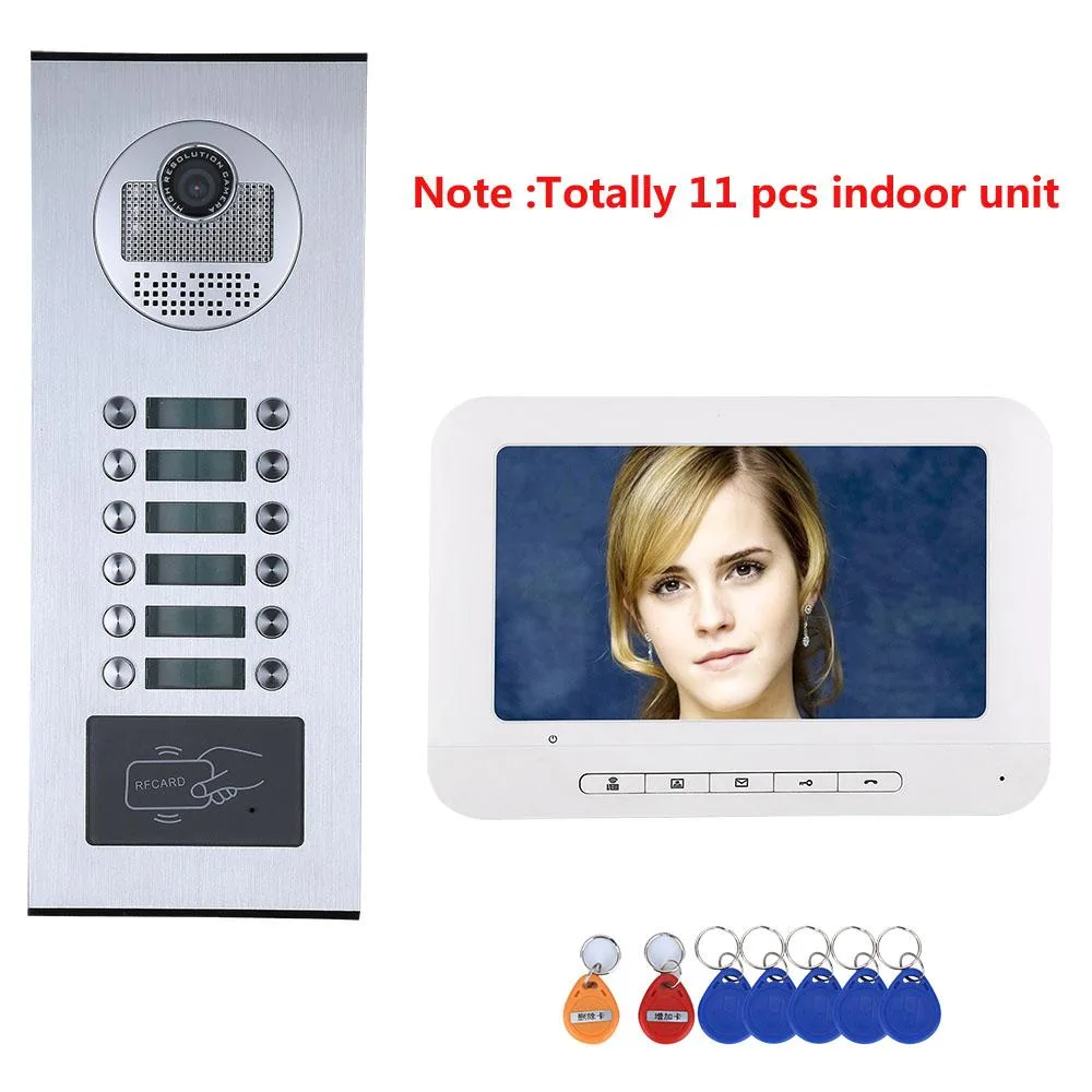 visiPower visiPower 3-Unit Video Intercom Kit — 11 Monitors, 1000TVL Camera, 25 Ringtones — product photo
