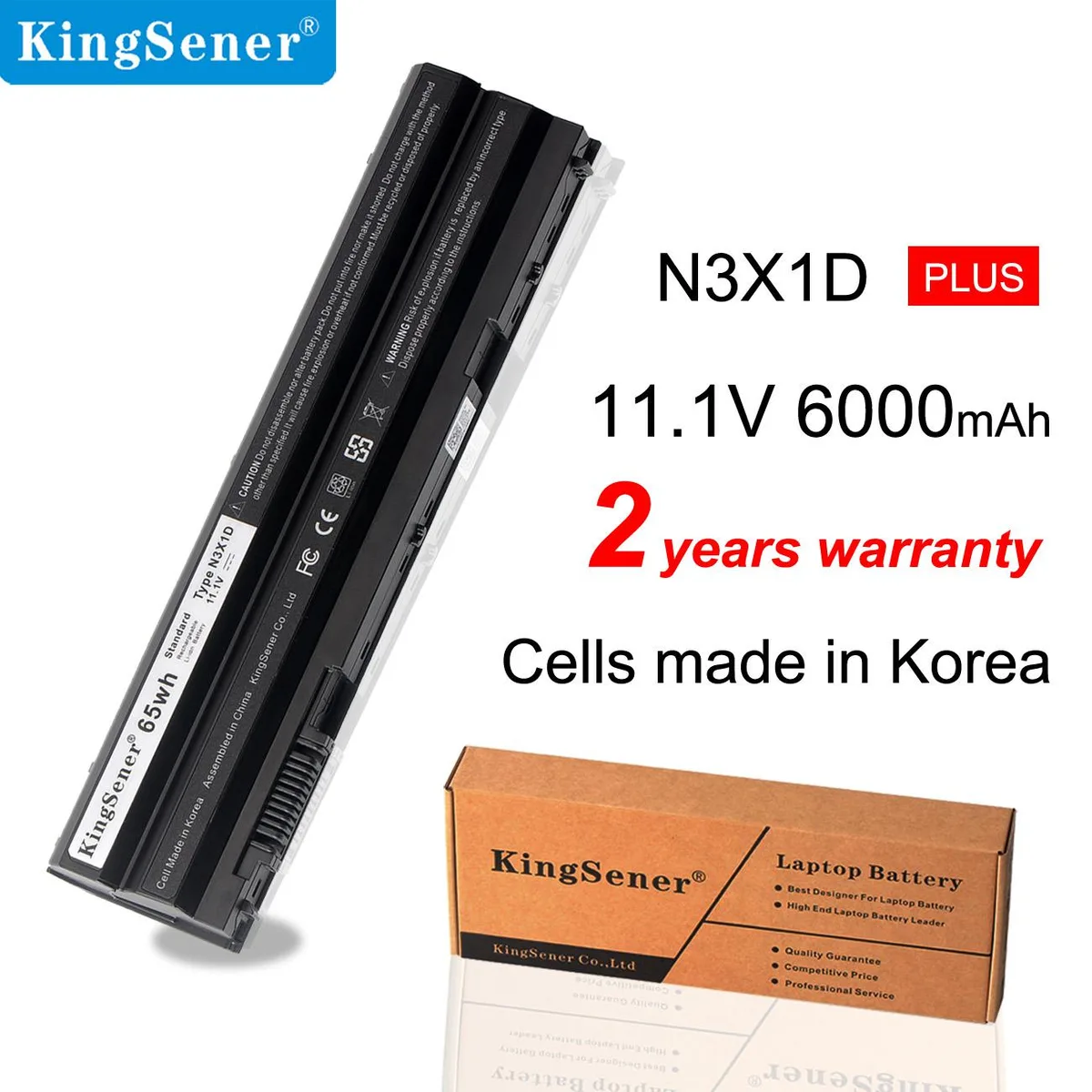 KingSener KingSener N3X1D 6-Cell 11.1V 6000mAh laptop battery — product photo