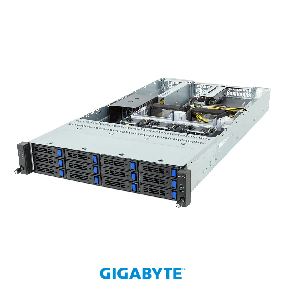 GIGABYTE GIGABYTE R243-EG0-AAL1 barebone server AMD EPYC 8004 2U 4 GPU — product photo