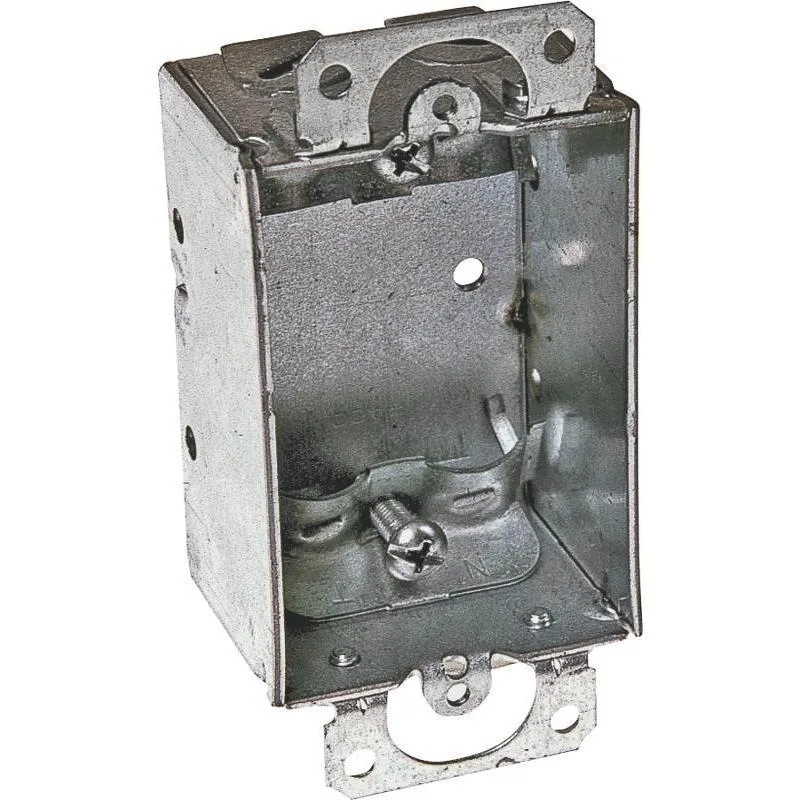 Hubbell Incorporated Hubbell Incorporated RACO 410 Electrical Box, 7.5 cu in, 1 Gang, Galvanized Zinc — product photo
