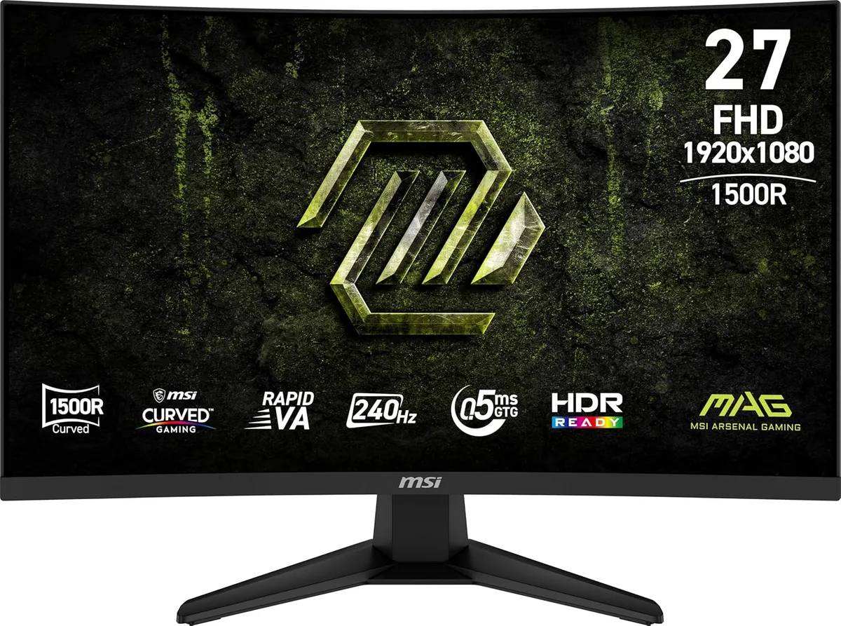 MSI MSI MAG 275CF X24 27" 240Hz curved gaming monitor — product photo
