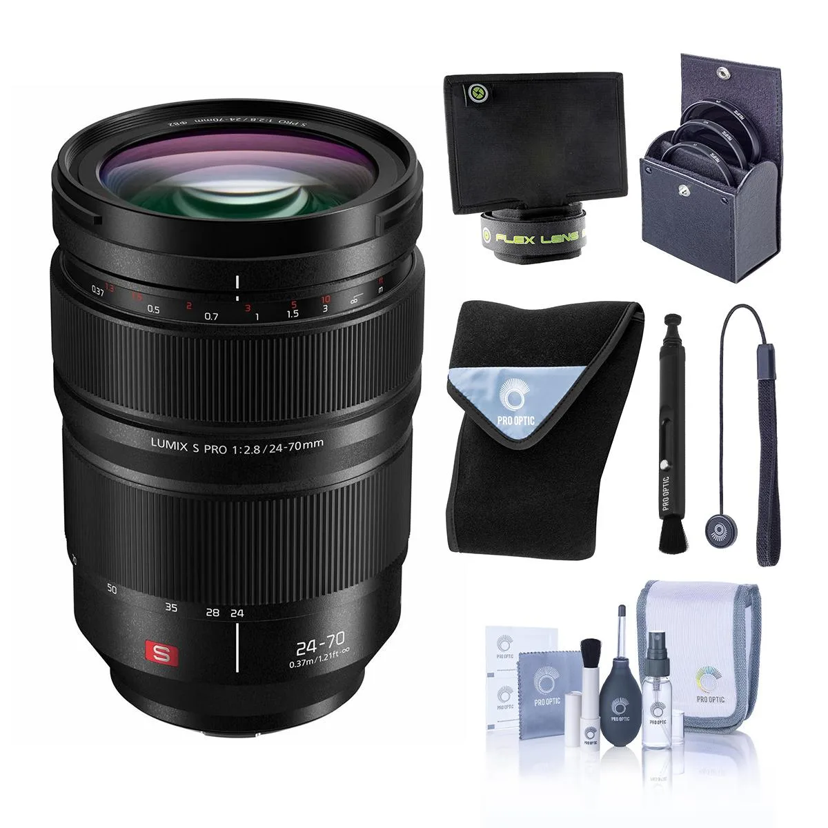 Panasonic Panasonic LUMIX S PRO 24-70mm f/2.8 Lens Bundle with 82mm Filter Kit — product photo