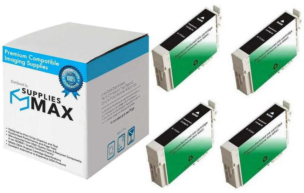 SuppliesMax SuppliesMax T126120 4-Pack Black Inkjet 740 Pages — product photo