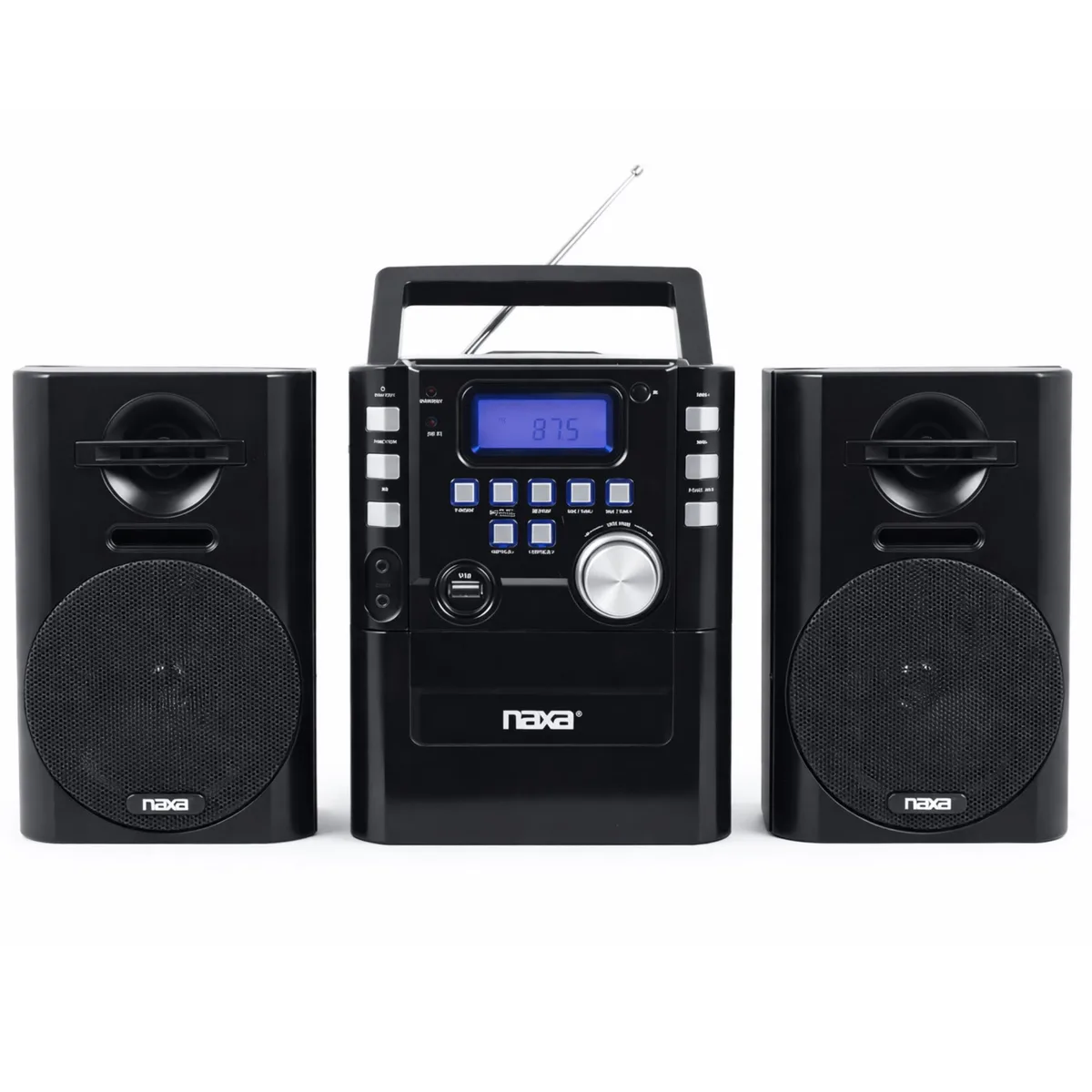 Naxa Naxa NPB-431 portable CD player with FM radio, USB, 3.5 mm AUX, 24-bit DAC — product photo