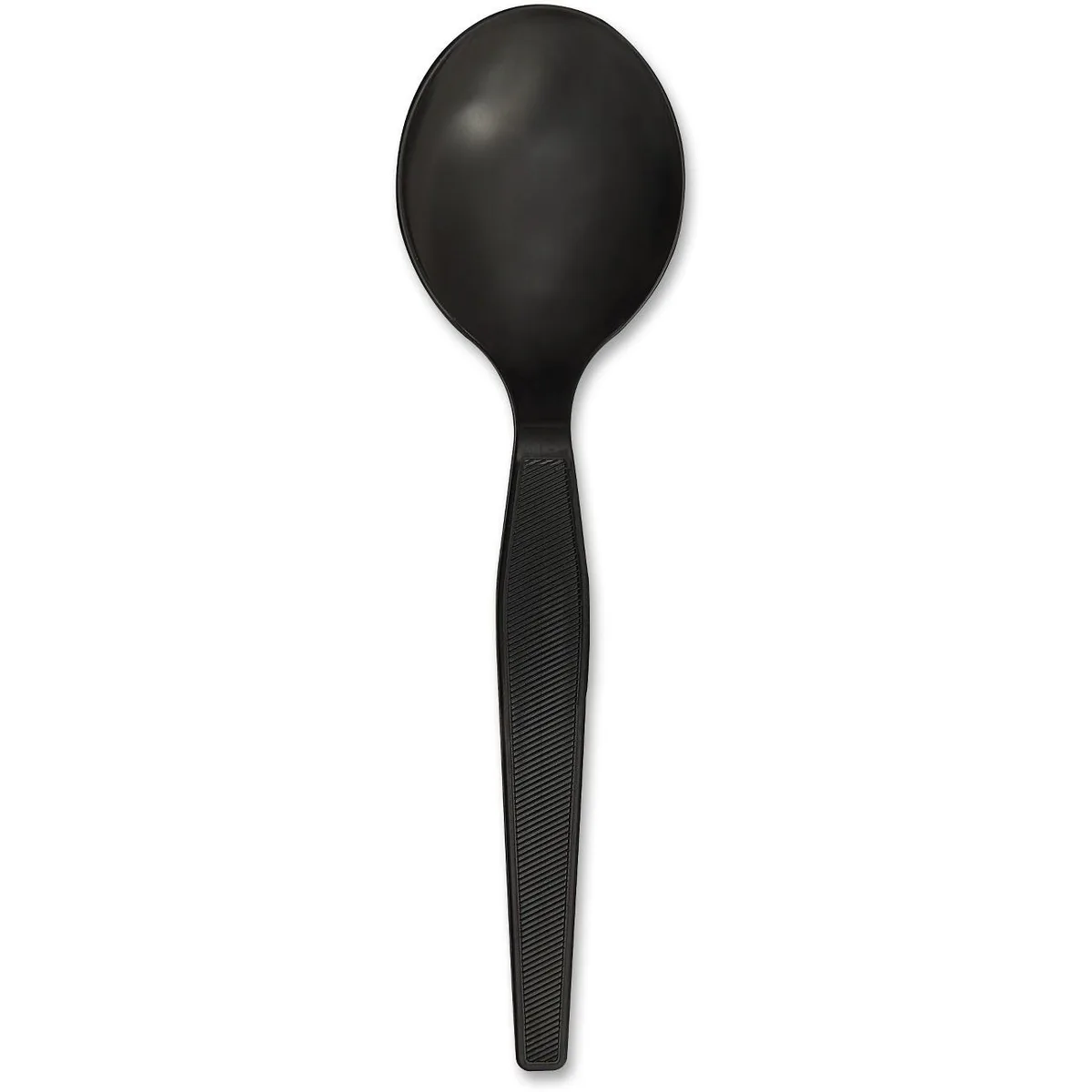 Genuine Joe Genuine Joe 30406 Heavyweight Disposable Soup Spoons Black 1000 Carton — product photo
