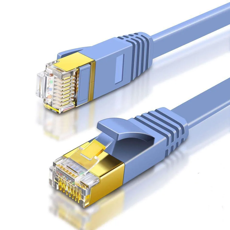 HANNORD HANNORD Cat 6 Flat Ethernet Cable Blue Shielded 6.60 ft — product photo