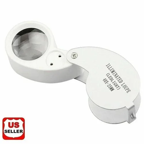 NShi NShi 40X Magnifying Loupe 25mm LED UV Light jewelry accessory — product photo
