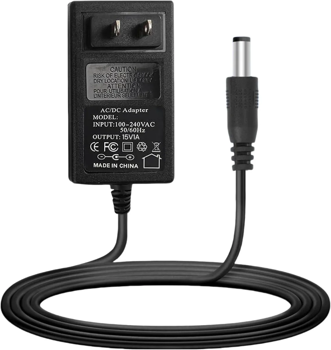 BASEUS BASEUS 15V 1A AC Adapter 5.5×2.1/2.5mm 6.6FT — product photo