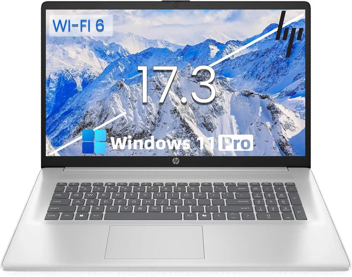 HP HP 17 laptop Intel Core i3-N305 32GB 2TB SSD 17.3" HD+ Silver — product photo
