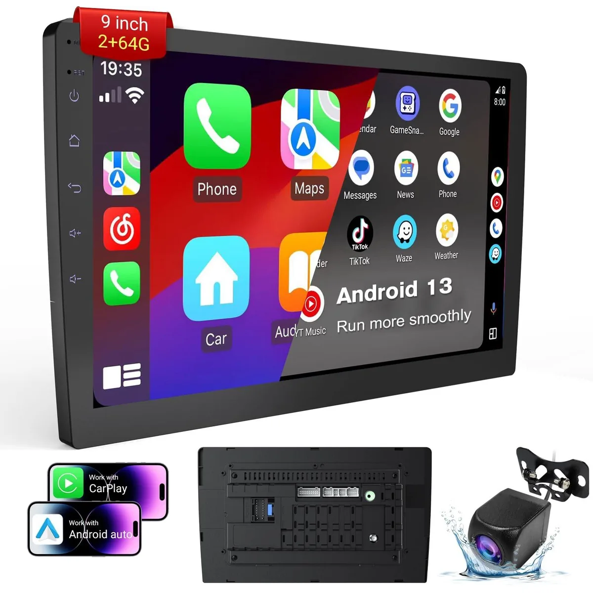 ALSEYE ALSEYE 2 in 1 accessory Android 13 64GB 9" touchscreen — product photo