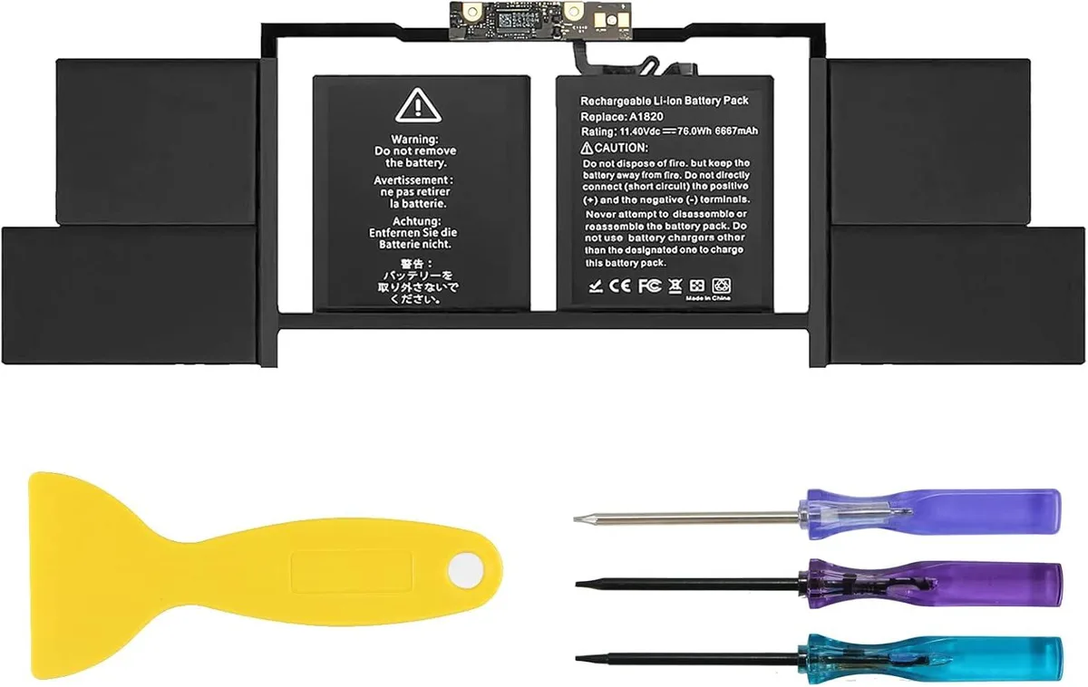 FOCUSTEC FOCUSTEC A1707/A1820 76Wh 11.4V laptop battery MacBook Pro 15 2016 2017 Touch Bar — product photo