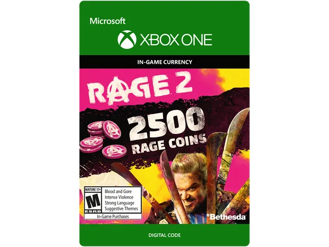 Bethesda Softworks Bethesda Softworks KZP-00039 Rage 2 2500 Rage Coins Xbox One downloadable game — product photo
