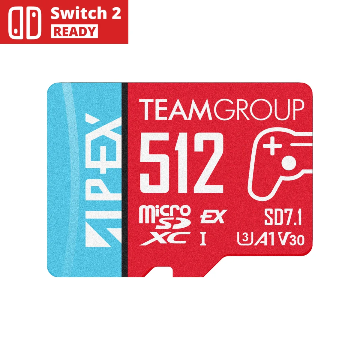 Team Group Team Group TAPMSDE512GIV30A102 APEX SD7.1 512GB microSDXC memory card — product photo