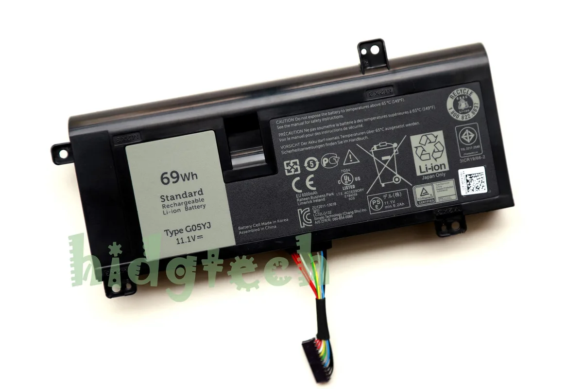 Beisite Beisite G05YJ 69Wh 11.1V laptop battery for Alienware 14 A14 M14X R3 R4 — product photo
