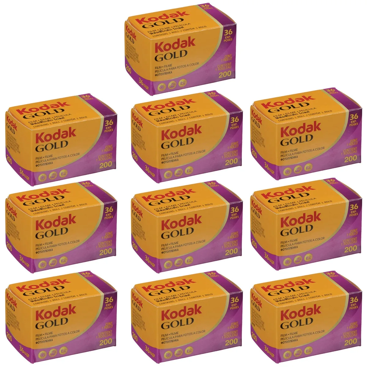 Kodak Kodak Kodacolor Gold 200 35mm 36 Exposure 10-Pack Film — product photo