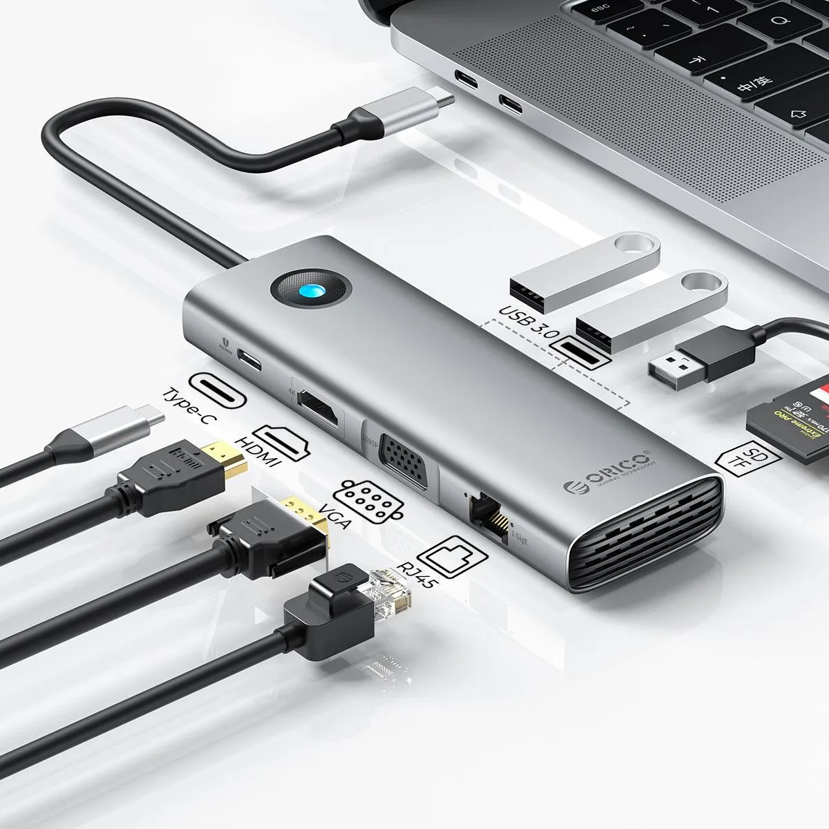 Orico Orico ORICO-PW11-10P 10-in-1 docking station — product photo