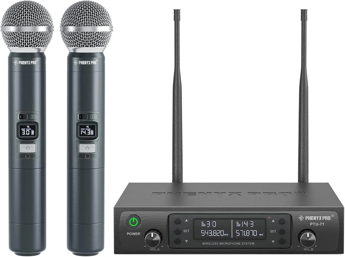 WUQ WUQ PTU-71-2H Dual Wireless Microphone System — product photo