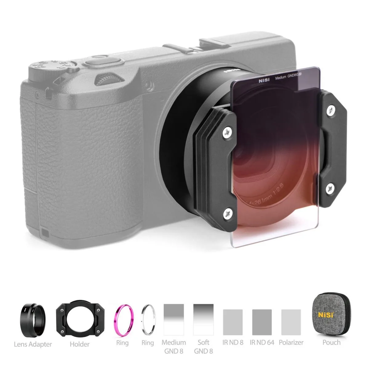 Nisi Nisi Compact Filter System Master Kit for Ricoh GR3x camera filter — product photo