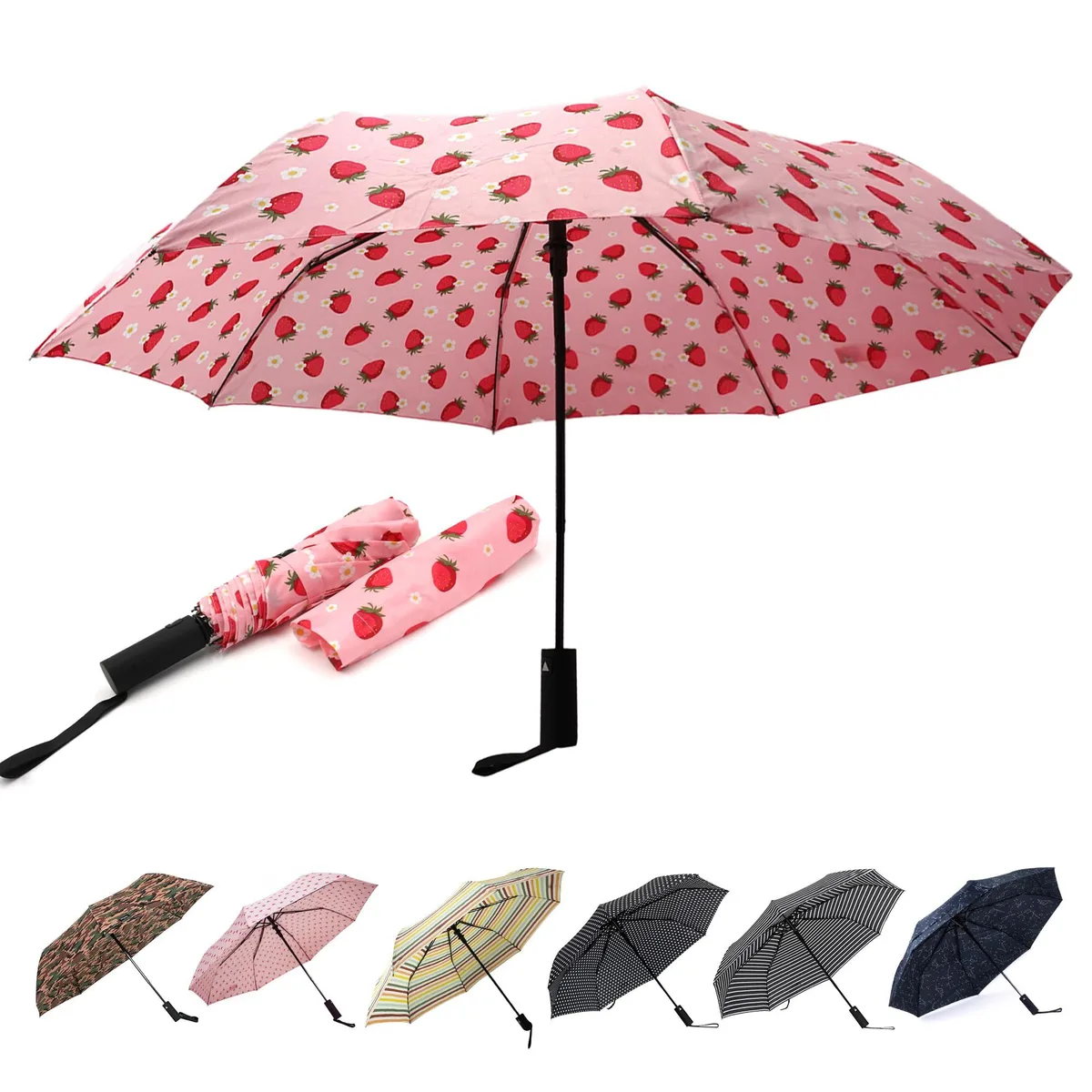 Nollia Clear Compact Umbrella Auto Open 12.5" 22" 42 — product photo