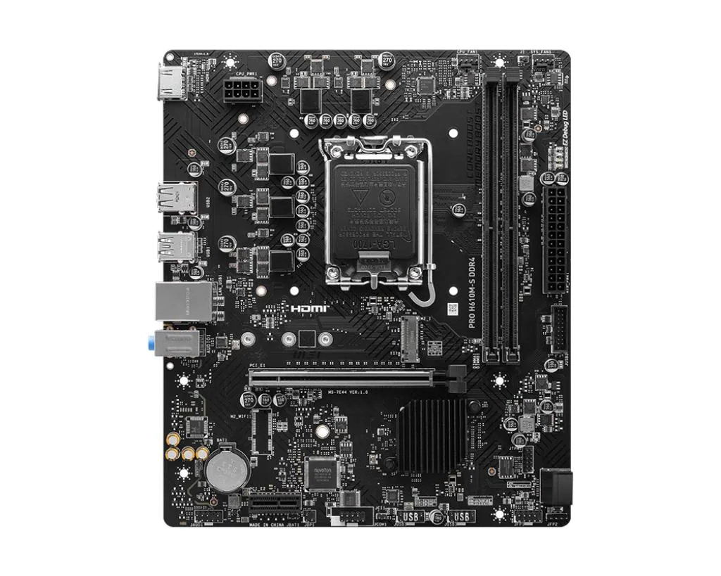 MSI MSI PRO H610M-S DDR4 Intel Motherboard — product photo
