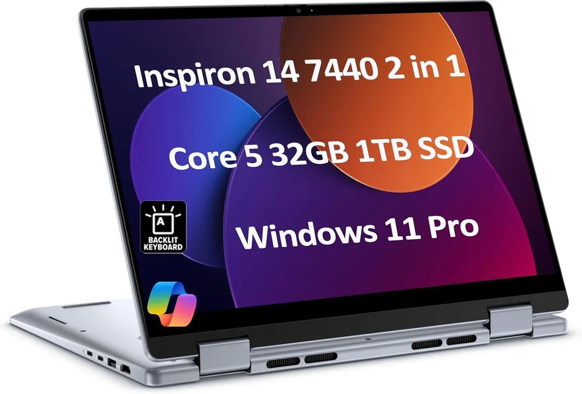 DELL DELL Inspiron 14 7440 2-in-1 Laptop Ice Blue Core 5 120U 32GB 1TB — product photo