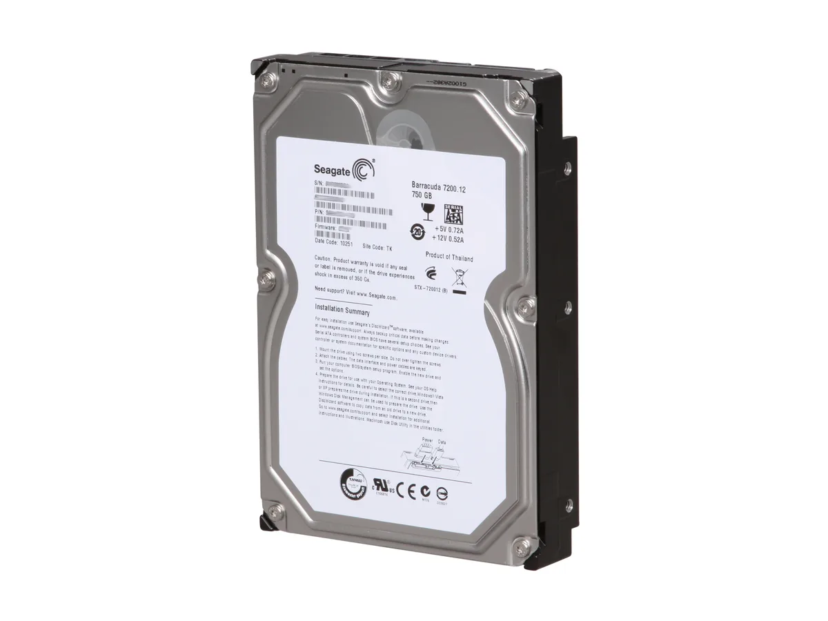 Seagate Seagate ST3750528AS 750GB 7200 RPM 32MB SATA 3.0Gb/s 3.5" internal hard drive — product photo