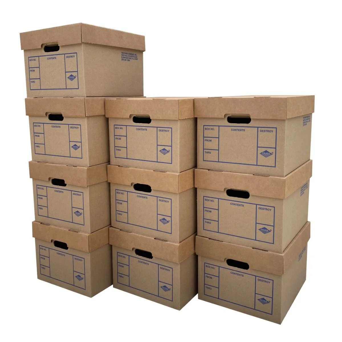 UBMOVE UBMOVE File Storage Boxes 15" x 12" x 10" 10 Pack mailing supply — product photo
