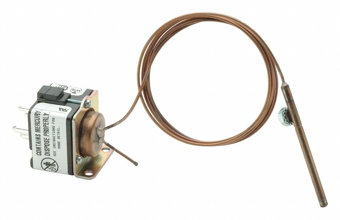 WHITE RODGERS (EMERSON ELEC) WHITE RODGERS 30A46 005S1 Mercury Flame Sensor 48 in Capillary 42 in Lead — product photo