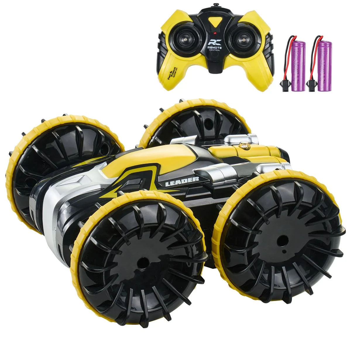 VEVOR VEVOR Amphibious RC Car Boat 666-802 Yellow 12 km/h 2.4 GHz 40 m 360° Stunt 2 Batteries — product photo