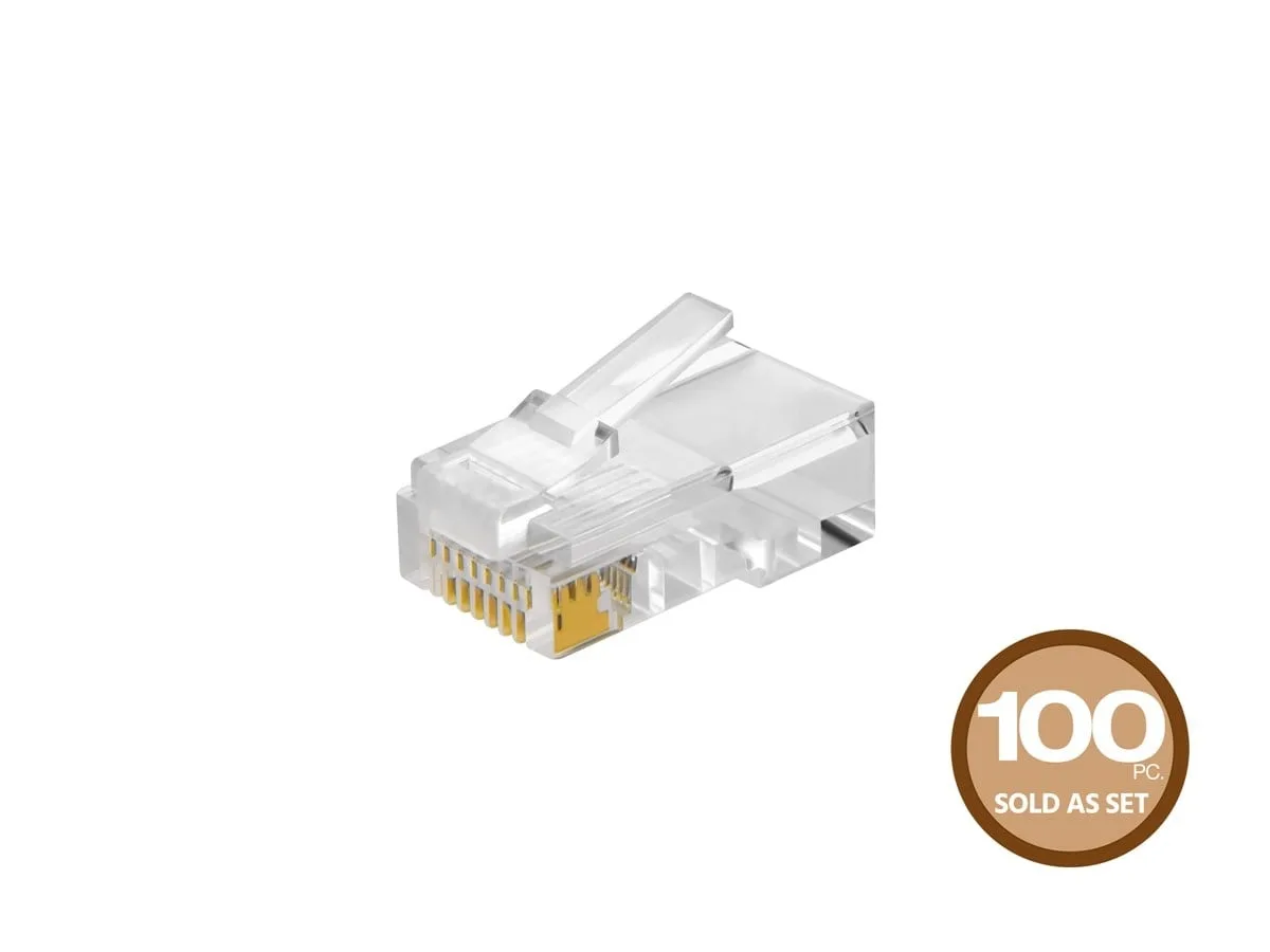 Monoprice Inc. Monoprice 107245 RJ45 Modular Plugs 100 Pack Solid — product photo
