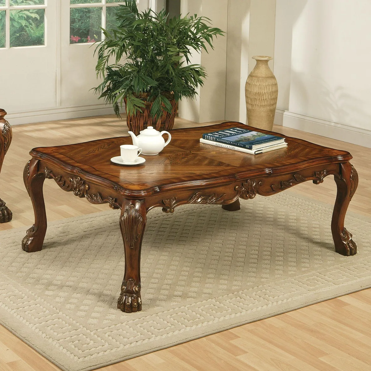 tuphen tuphen Cherry Oak Coffee Table with Claw Leg 36 mm — product photo