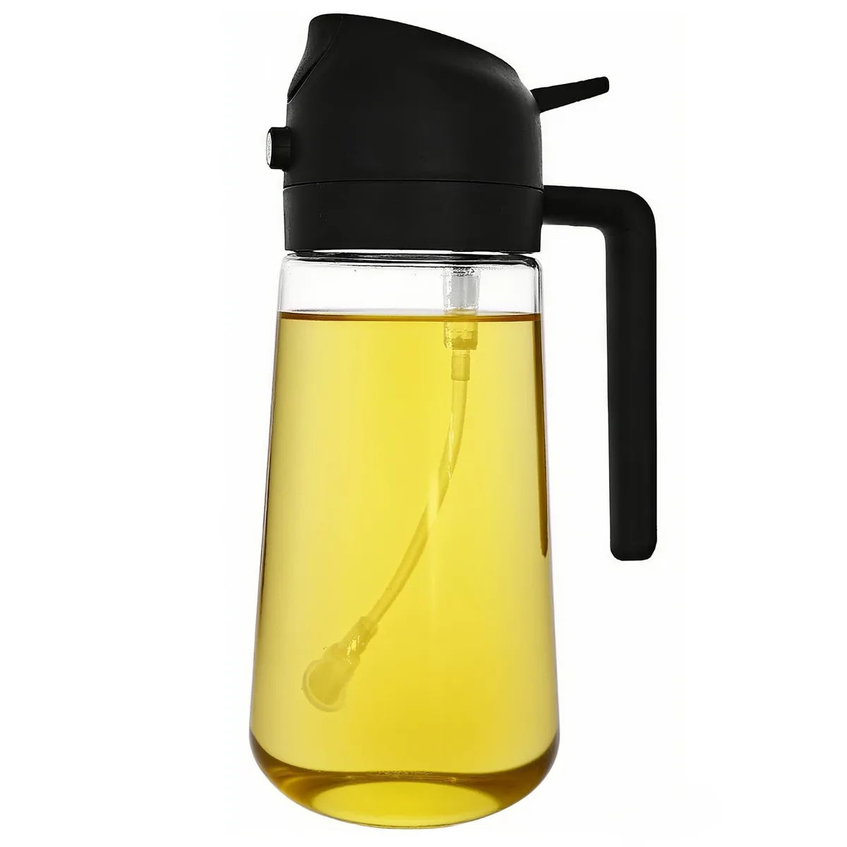  ZHIYE Oil Spray Bottle 16oz 470ML Glass Black — product photo