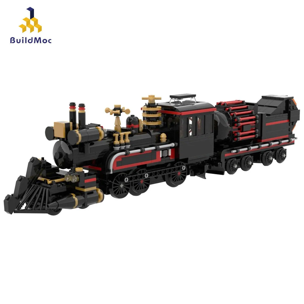 Boxed set of 880 multi-colour plastic interlocking bricks with wheels and axles