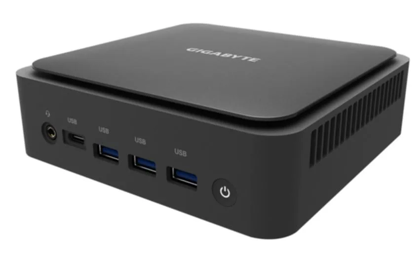 GIGABYTE GIGABYTE BRIX AMD Ryzen 5 5500U 2.1GHz Barebone PC Workstation - Black — product photo