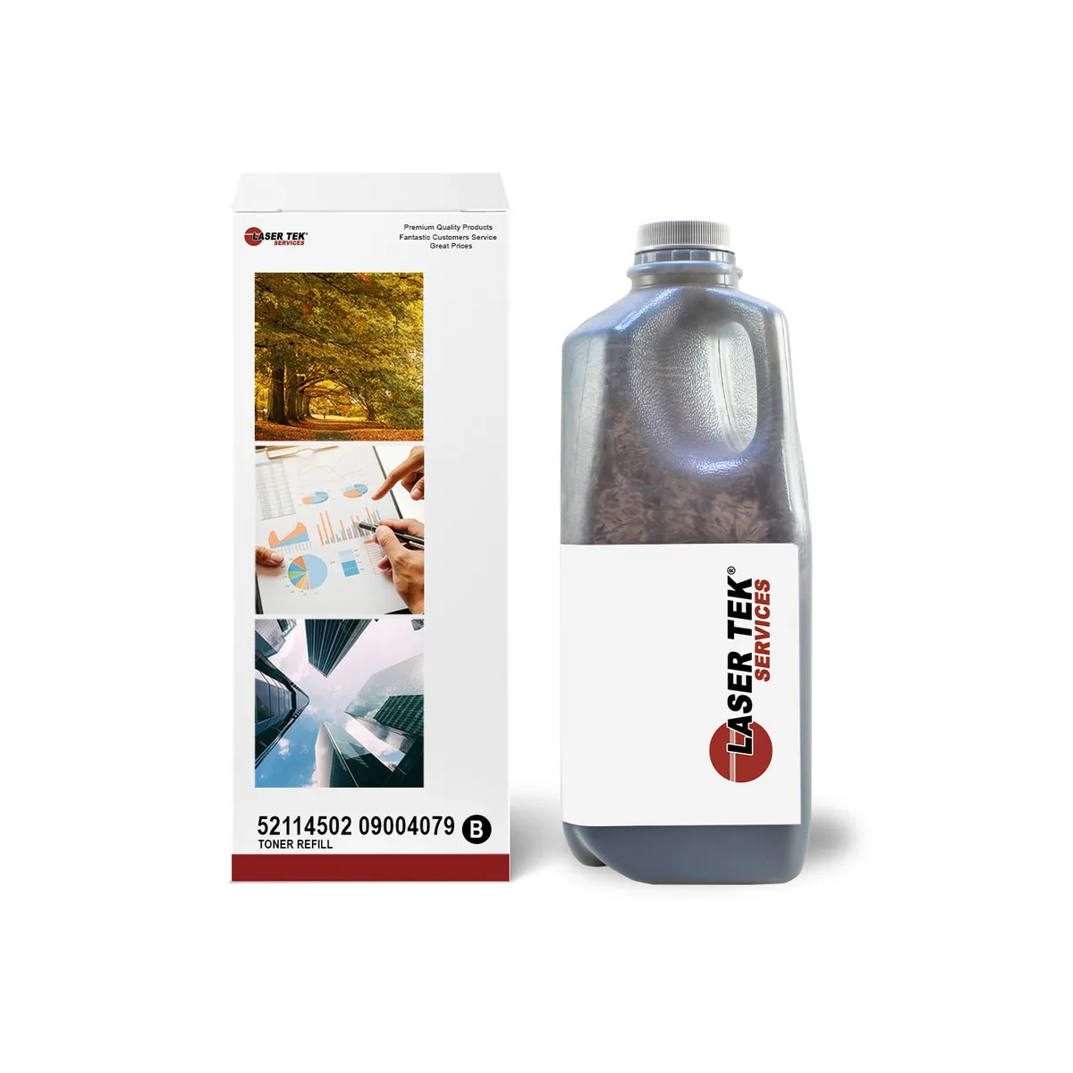 Laser Tek Services Laser Tek Services Black Toner Refill Kit for Okidata B6300 52114502 — product photo
