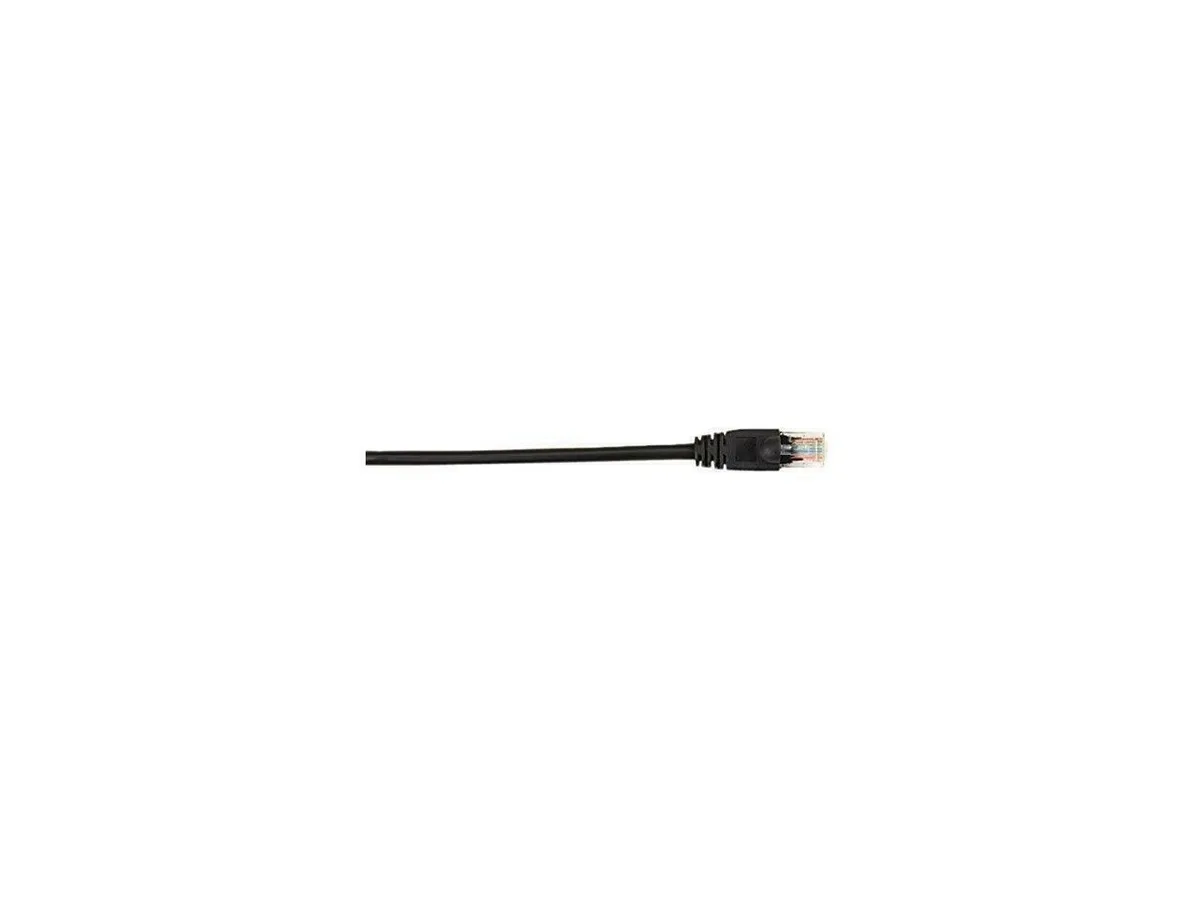Black Box Corporation Black Box Corporation CAT6PC-001-BK network ethernet cable Cat 6 1 ft Black Stranded Snagless Molded 26 AWG — product photo
