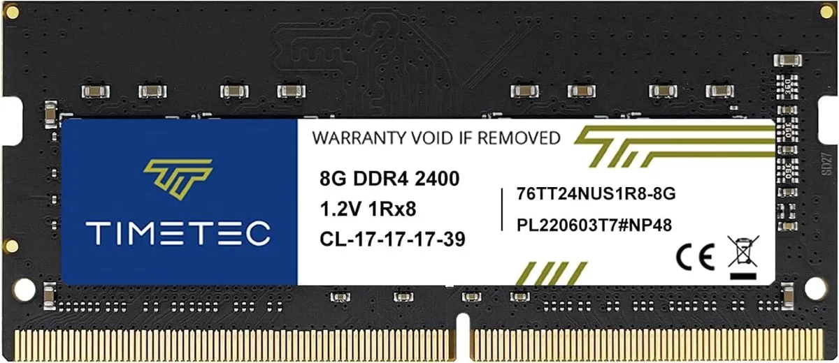 Timetec Timetec 8GB DDR4 2400MHz CL17 SODIMM Laptop RAM — product photo