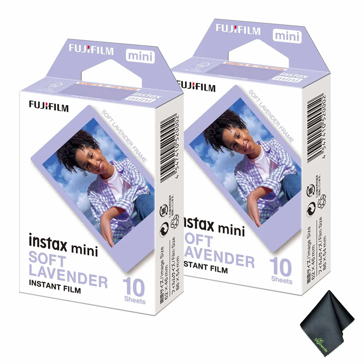 FUJIFILM FUJIFILM INSTAX MINI Soft Lavender Instant Film 2x10 Exposures Bundle — product photo