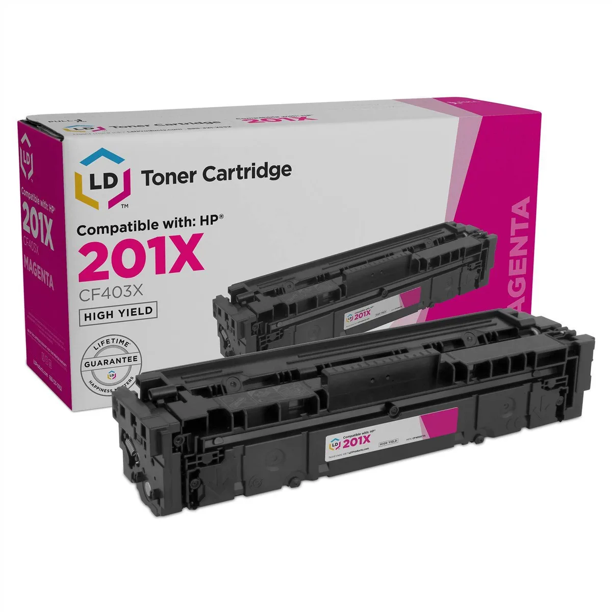 LD Products LD Products Compatible Toner Cartridge HP 201X CF403X High Yield Magenta 2300 pages — product photo