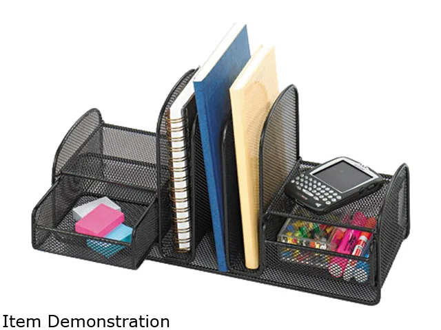 Safco Products Safco Products 3263BL Onyx Mesh Desk Organizer office furniture — product photo