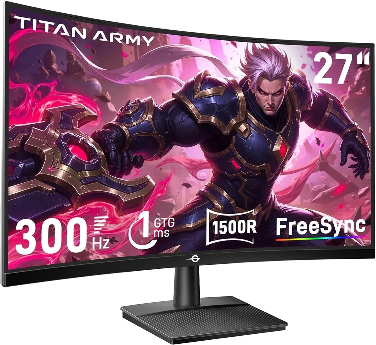 TITAN ARMY TITAN ARMY C27A1H 27 1500R 300Hz gaming monitor — product photo