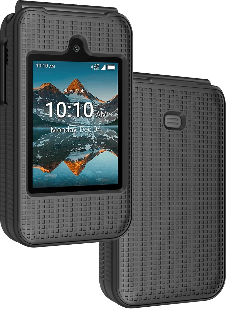  Nakedcellphone Grid Series Case for Iris Easy Flip (2024) Black — product photo