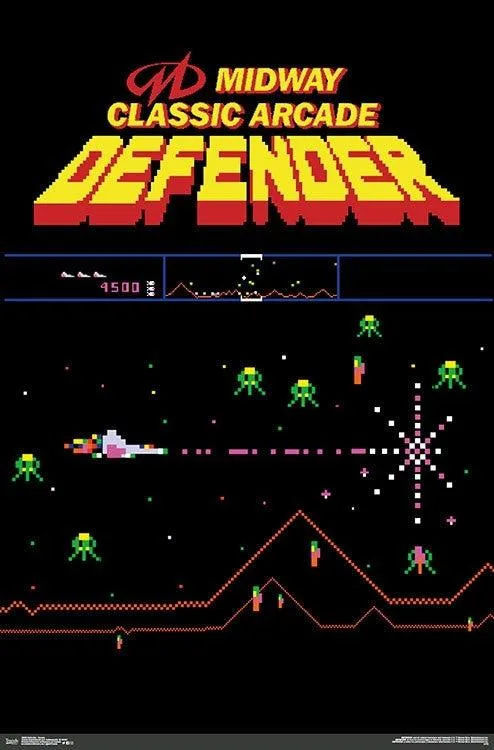 Rectangular poster print Defender Screen 22 by 34 inches on heavy paper