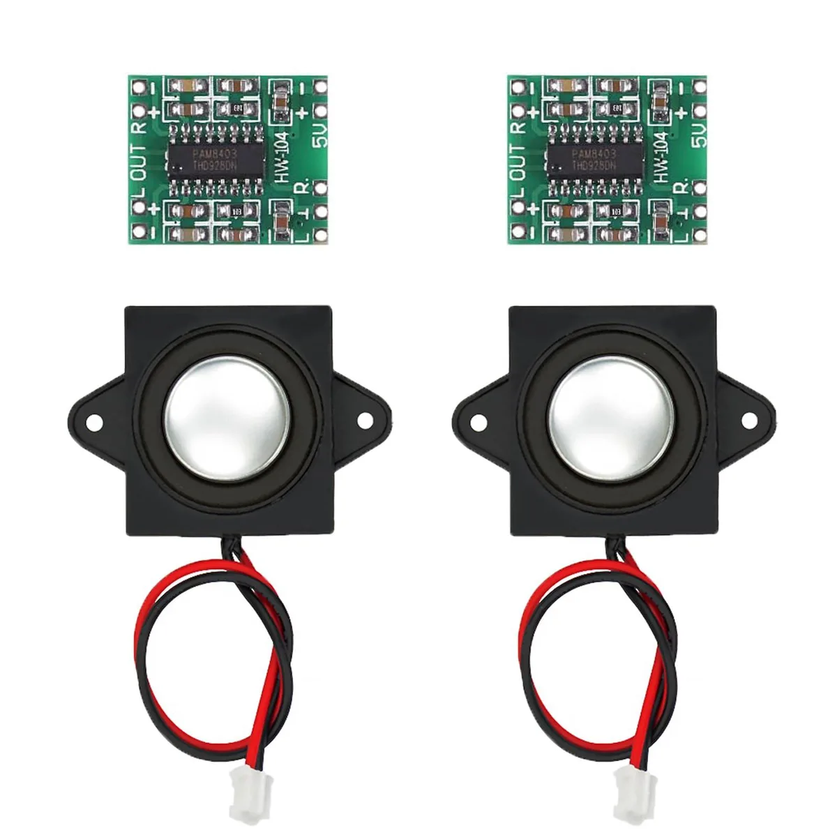 Pyle PAM8403 3W 8Ohm stereo speaker kit — product photo
