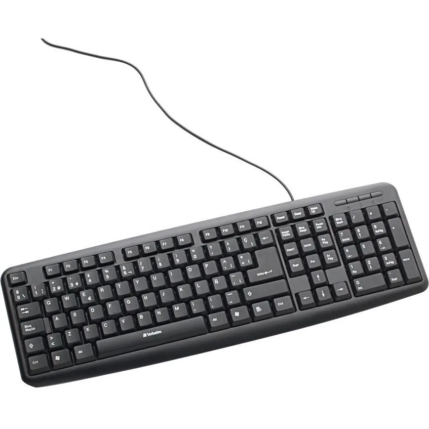 Memorex Memorex 98121 Slimline Corded USB Keyboard Black — product photo