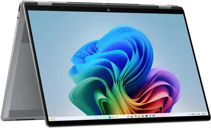 HP HP OmniBook X 16 laptop, AMD Ryzen AI 5 340, 16GB RAM, 512GB SSD, 16" WUXGA touchscreen, Silver — product photo