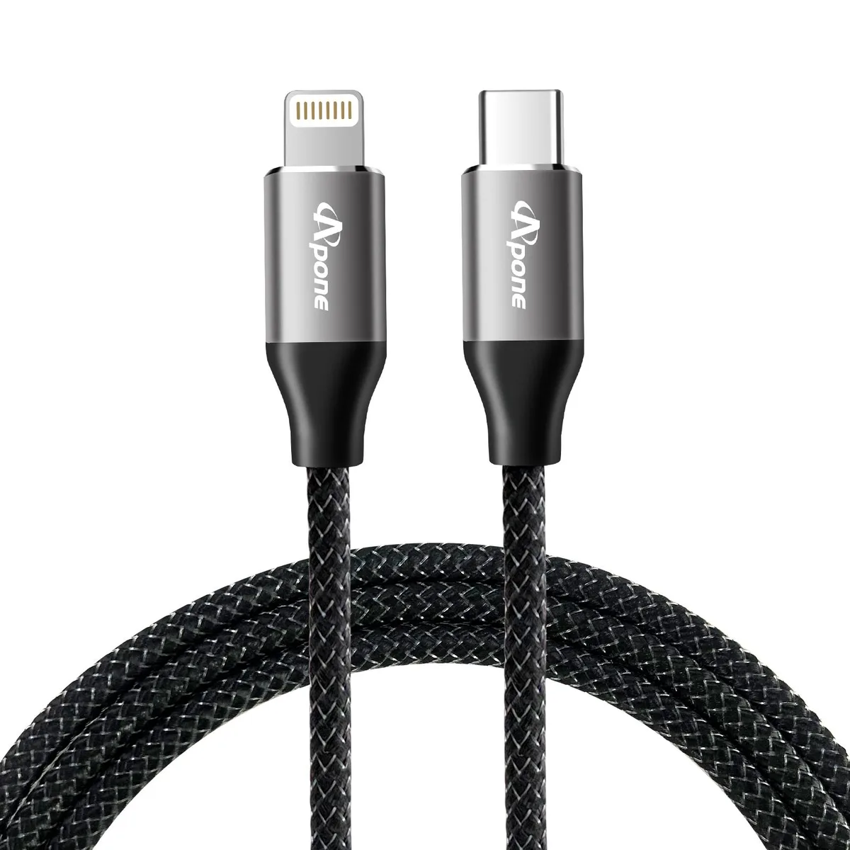 Apone Technology Co., Ltd. Apone Technology Co., Ltd. APC-L12B/APC-L15B lightning cable 5 ft — product photo