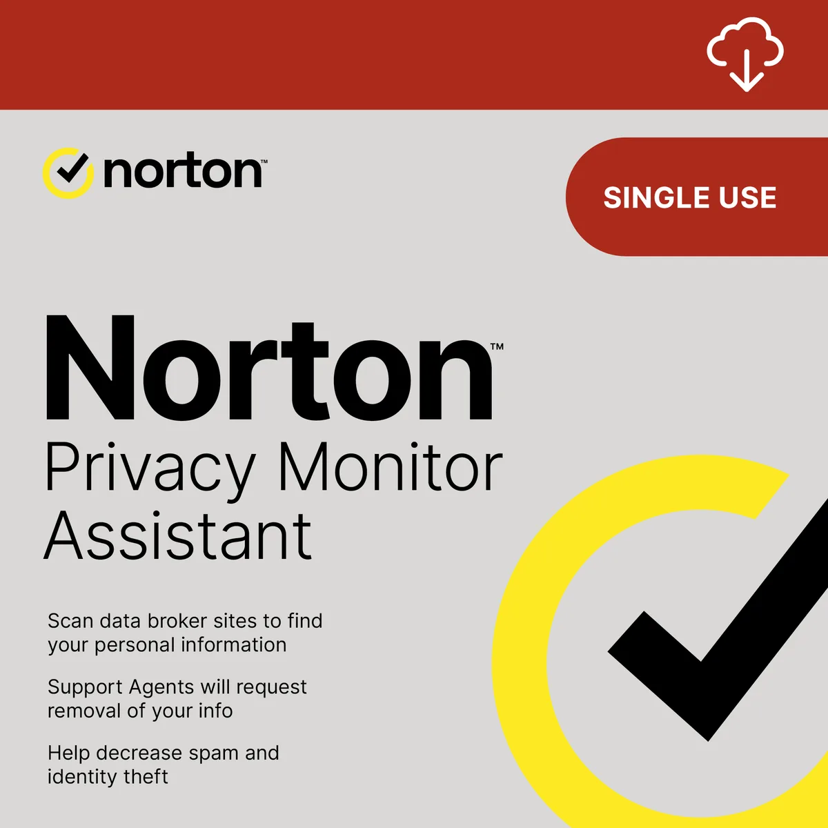 Norton Norton 21434258 Privacy Monitor Assistant Single Use — product photo